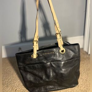 Micheal Kors Black Leather Tote